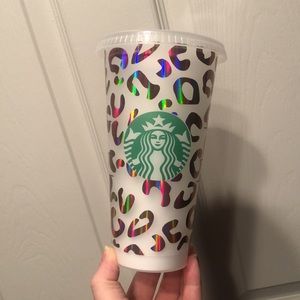 Starbucks Pink Holographic 20 oz Venti Reusable Cup